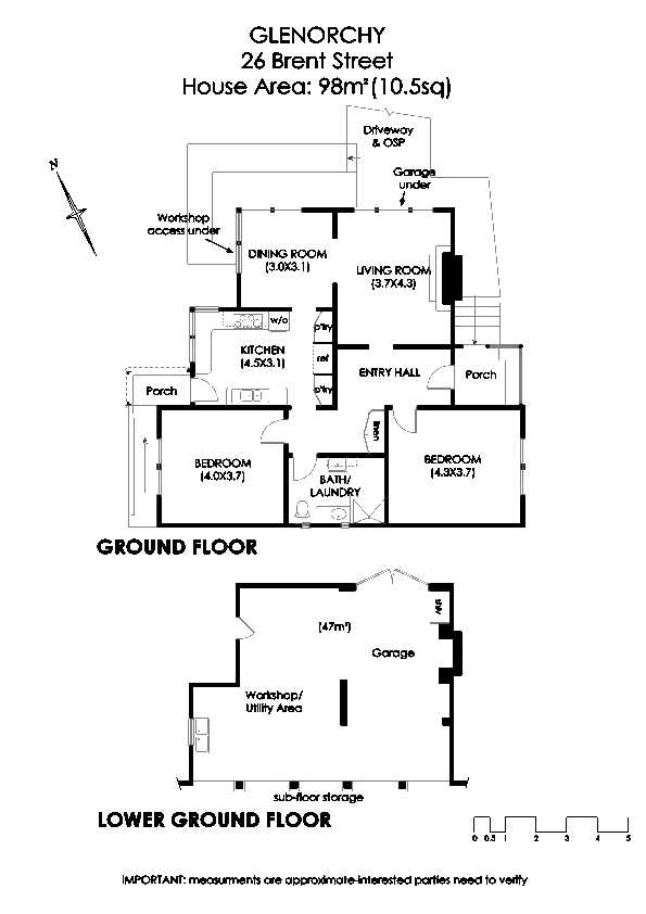 Floorplan of Homely house listing, 26 Brent Street, Glenorchy TAS 7010