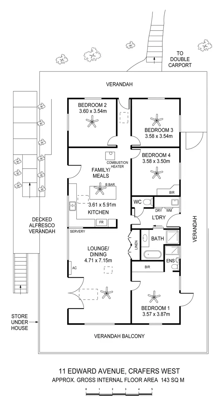 Floorplan of Homely house listing, 11 Edward Avenue, Crafers West SA 5152