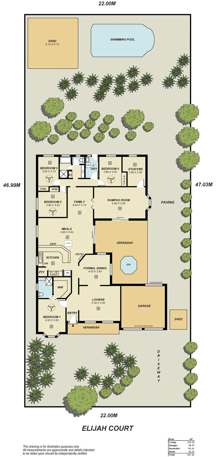 Floorplan of Homely house listing, 14 Elijah Court, Greenwith SA 5125
