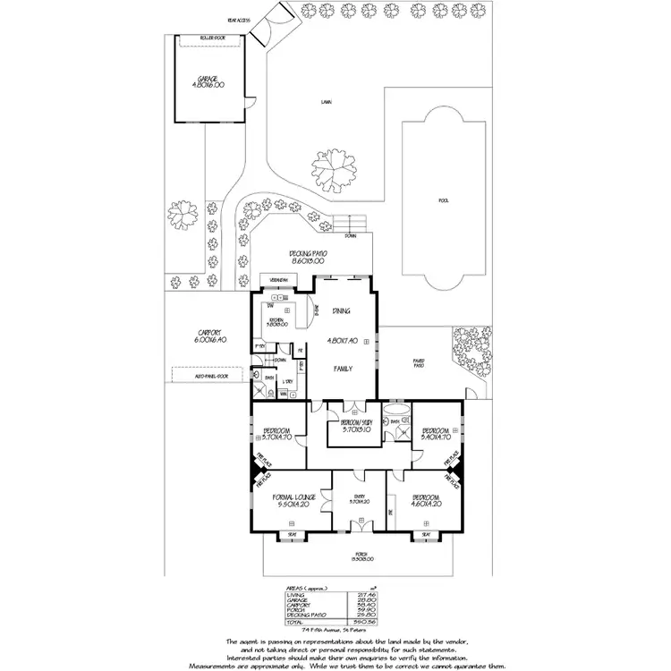 Floorplan of Homely house listing, 74 Fifth Avenue, St Peters SA 5069