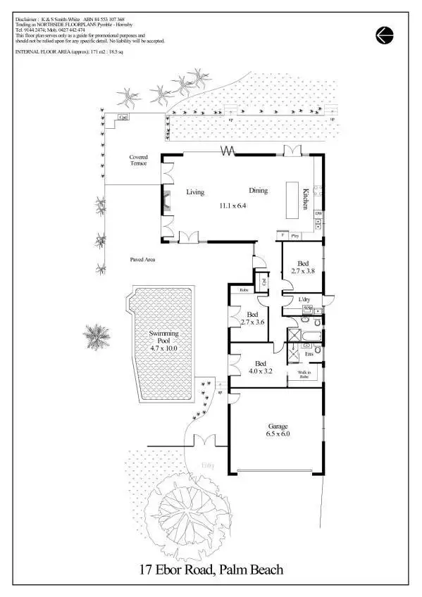 Floorplan of Homely house listing, 17 Ebor Road, Palm Beach NSW 2108