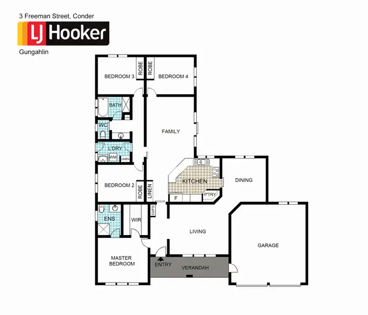 Floorplan of Homely house listing, 3 Freeman Street, Conder ACT 2906
