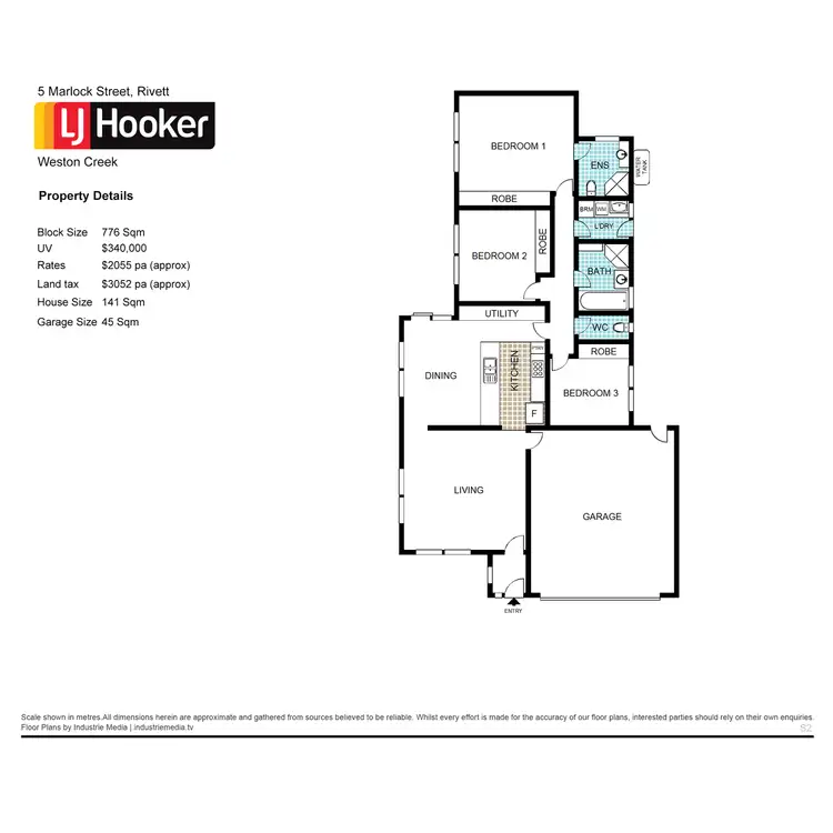 Floorplan of Homely house listing, 5 Marlock Street, Rivett ACT 2611