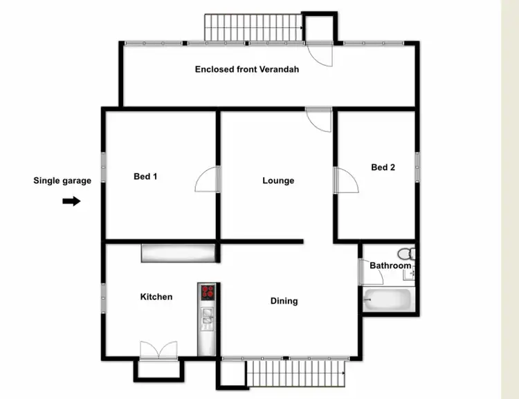 Floorplan of Homely house listing, 78 Lake Street, North Lismore NSW 2480