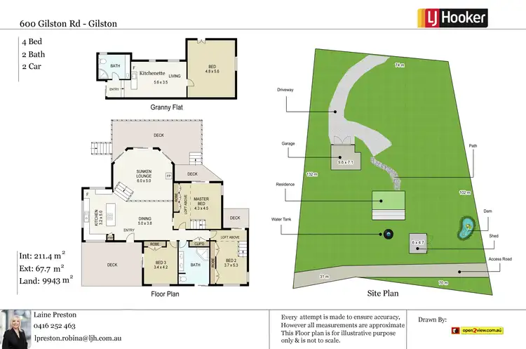Floorplan of Homely house listing, 600 Gilston Road, Gilston QLD 4211