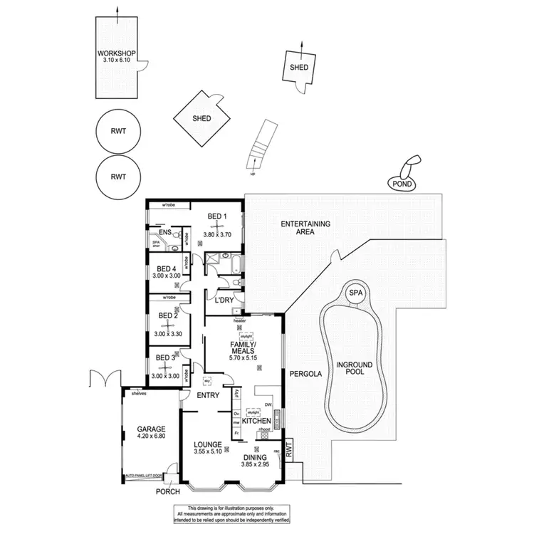 Floorplan of Homely house listing, 46 Caswell Drive, Hallett Cove SA 5158