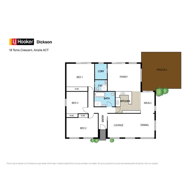Floorplan of Homely house listing, 18 Toms Crescent, Ainslie ACT 2602