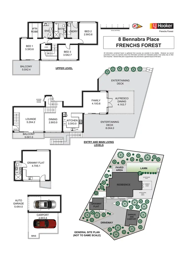 Floorplan of Homely house listing, 8 Bennabra Place, Frenchs Forest NSW 2086