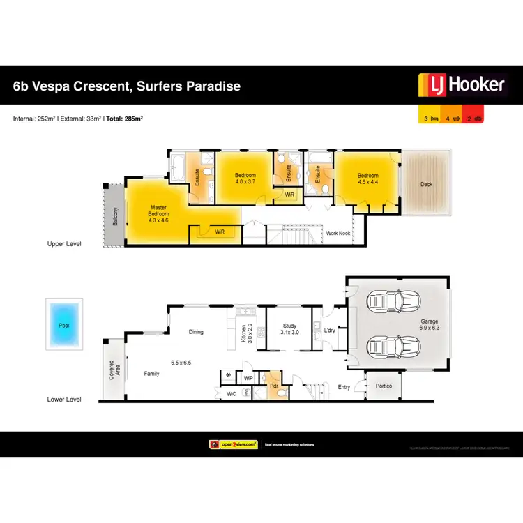 Floorplan of Homely villa listing, 6B Vespa Crescent, Surfers Paradise QLD 4217