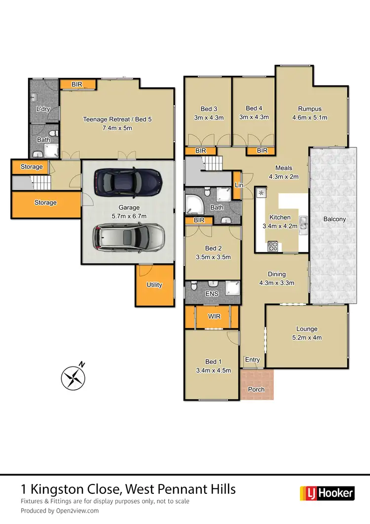 Floorplan of Homely house listing, 1 Kingston Close, West Pennant Hills NSW 2125