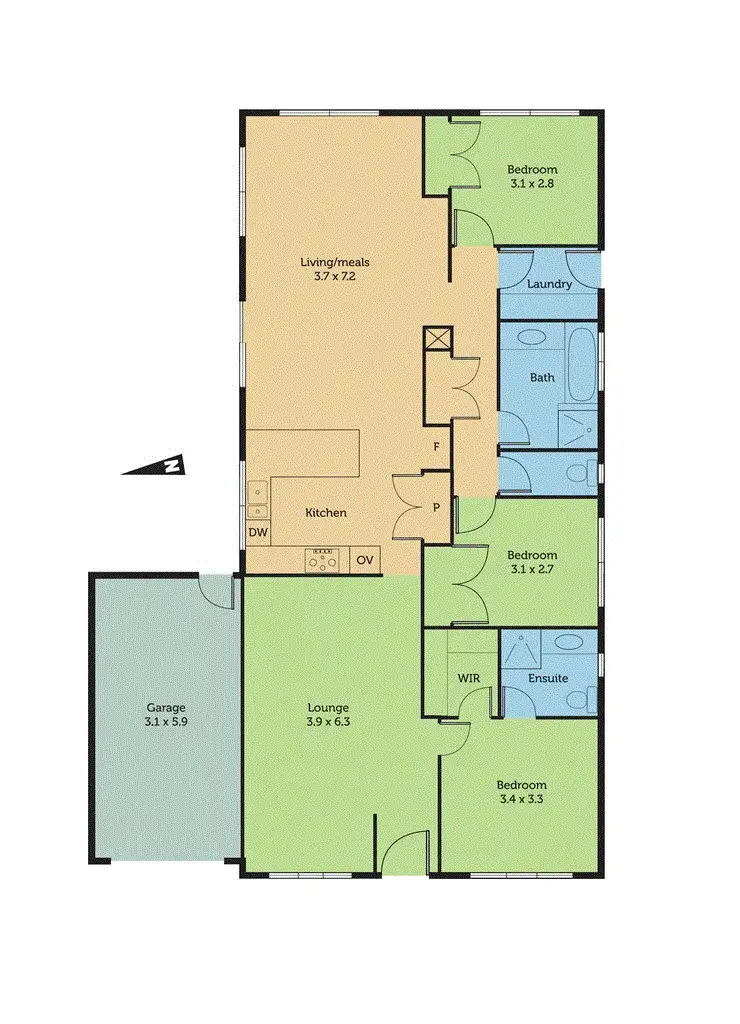 Floorplan of Homely house listing, 10 Burnley Street, Point Cook VIC 3030