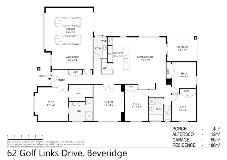 Floorplan of Homely house listing, 62 Golf Links Drive, Beveridge VIC 3753