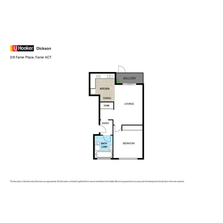 Floorplan of Homely unit listing, 2/9 Farrer Place, Farrer ACT 2607
