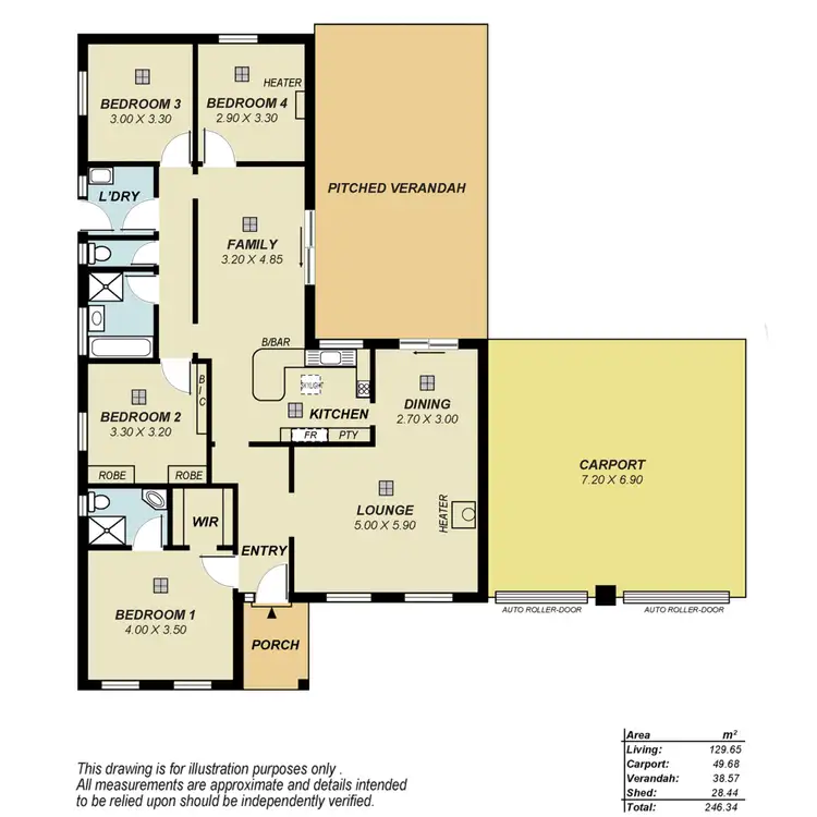 Floorplan of Homely house listing, 5 Zanoni Crescent, Surrey Downs SA 5126