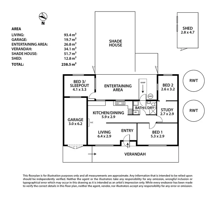 Floorplan of Homely house listing, 16 Ameroo Avenue, Milang SA 5256
