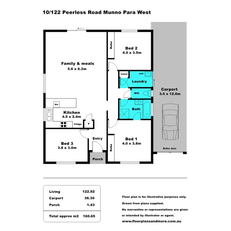 Floorplan of Homely house listing, 10/122 Peerless Road, Munno Para West SA 5115