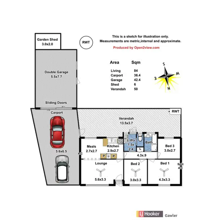 Floorplan of Homely house listing, 24 Hindmarsh Boulevard, Evanston Gardens SA 5116