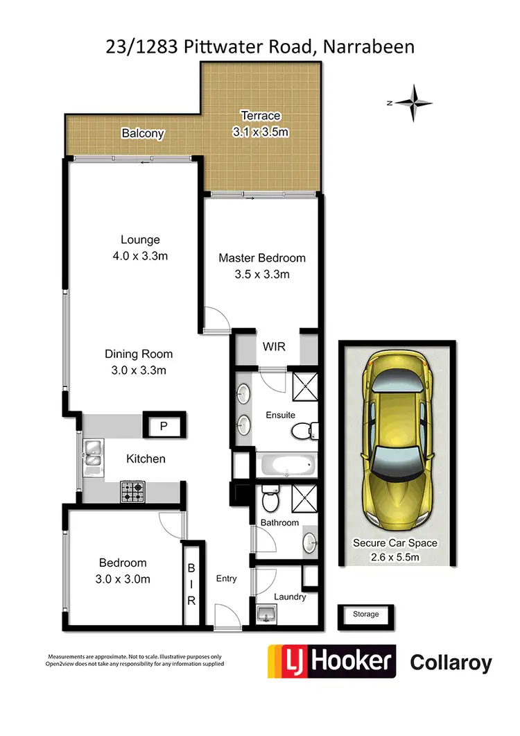 Floorplan of Homely unit listing, 23/1283 Pittwater Road, Narrabeen NSW 2101