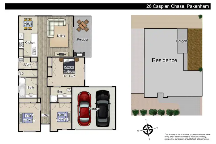 Floorplan of Homely house listing, 26 Caspian Chase, Pakenham VIC 3810