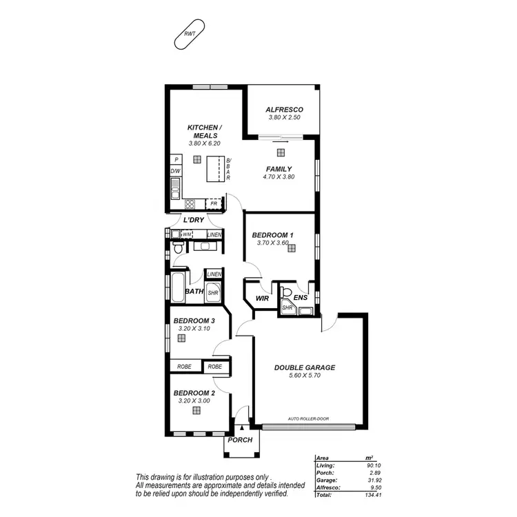 Floorplan of Homely townhouse listing, 5b Albion Terrace, Campbelltown SA 5074