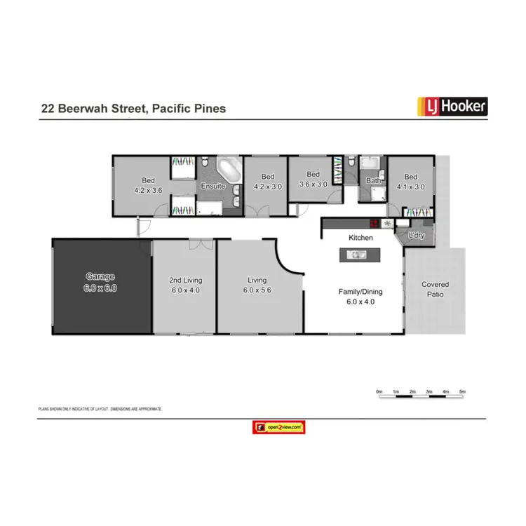 Floorplan of Homely house listing, 22 Beerwah Street, Pacific Pines QLD 4211