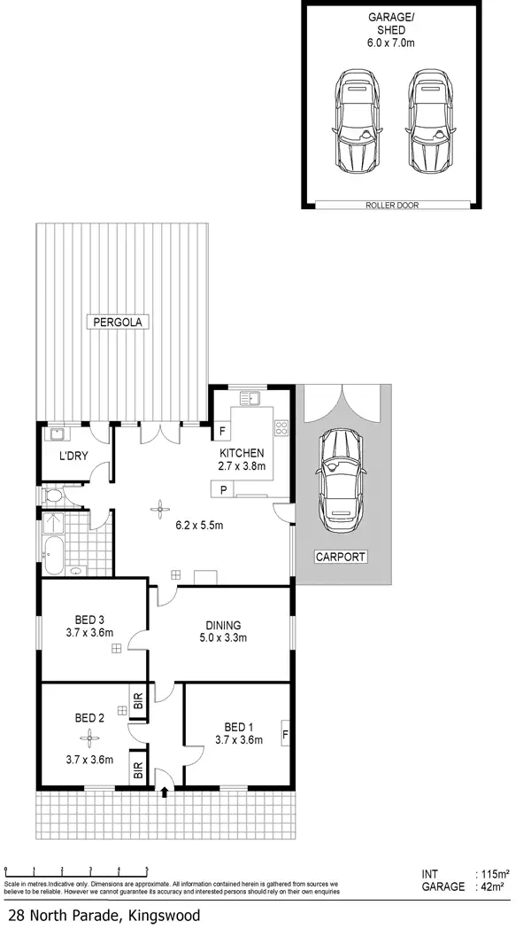 Floorplan of Homely house listing, 28 North Parade, Kingswood SA 5062