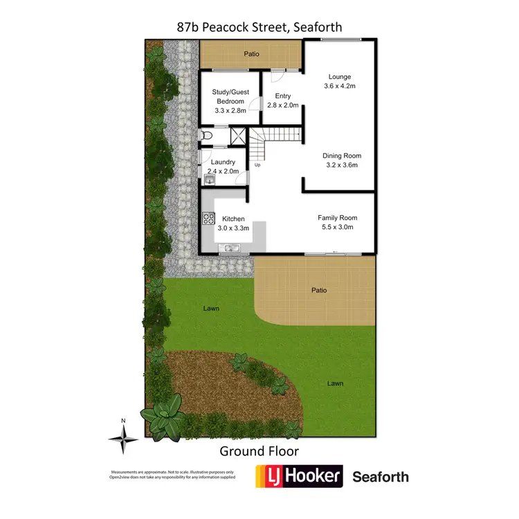 Floorplan of Homely townhouse listing, 87b Peacock Street, Seaforth NSW 2092