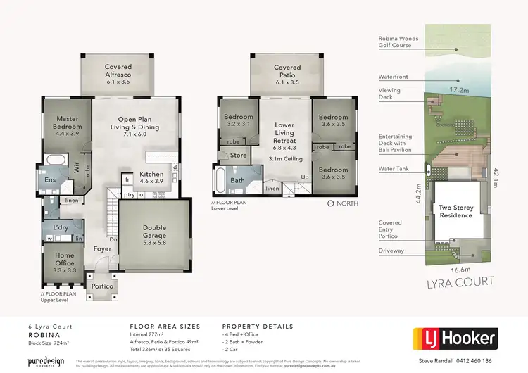 Floorplan of Homely house listing, 6 Lyra Court, Robina QLD 4226