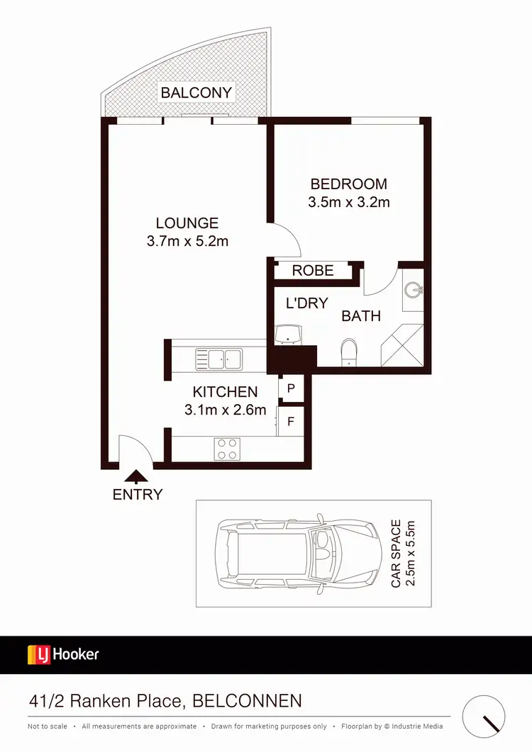 Floorplan of Homely unit listing, 41/2 Ranken Place, Belconnen ACT 2617