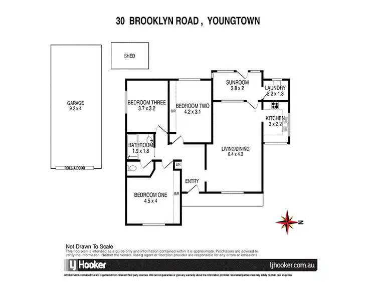 Floorplan of Homely house listing, 30 Brooklyn Road, Youngtown TAS 7249