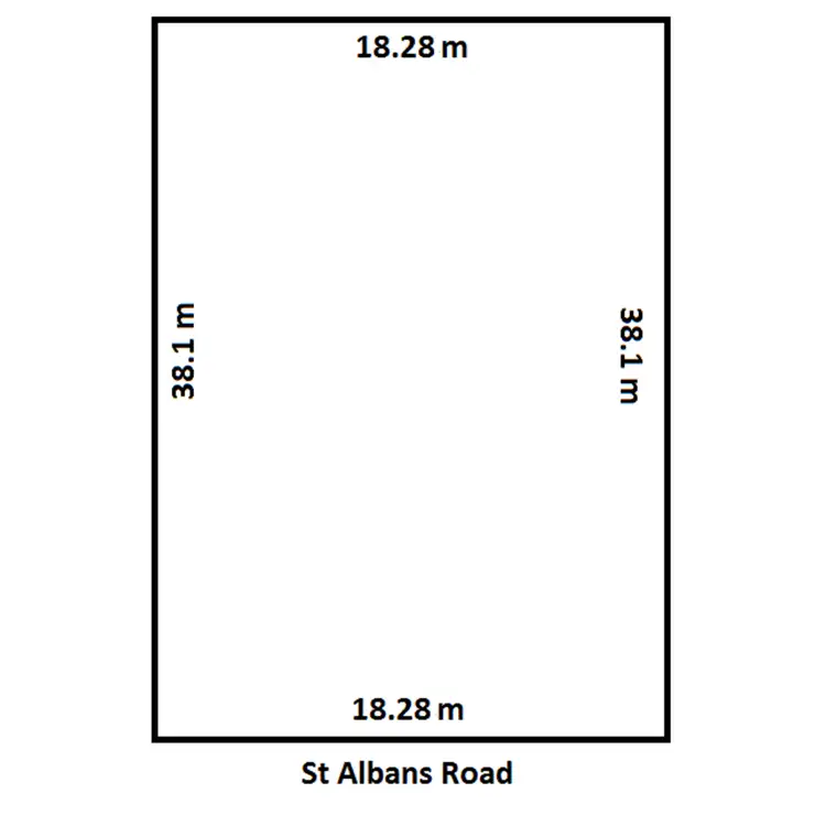 Floorplan of Homely land listing, 3 St Albans Road, Evanston Park SA 5116