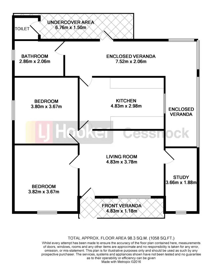 Floorplan of Homely house listing, 83 Rawson Street, Aberdare NSW 2325