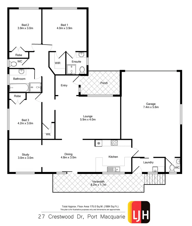 Floorplan of Homely house listing, 27 Crestwood Drive, Port Macquarie NSW 2444