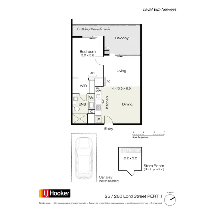 Floorplan of Homely apartment listing, 25/280 Lord Street, Perth WA 6000
