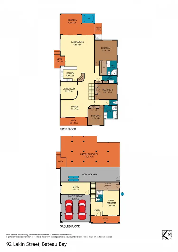 Floorplan of Homely house listing, 92 Lakin Street, Bateau Bay NSW 2261
