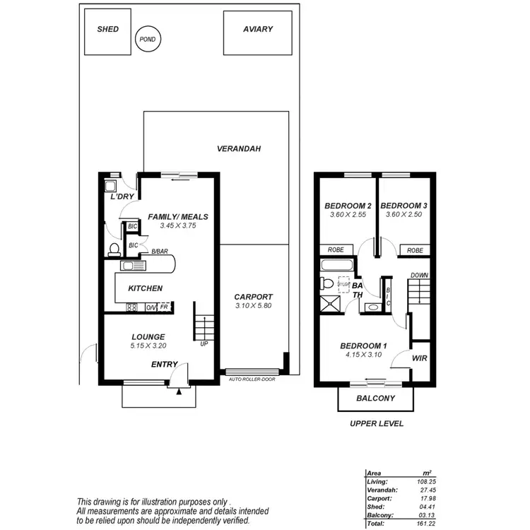 Floorplan of Homely townhouse listing, 4/55-57 Pompoota Road, Hope Valley SA 5090
