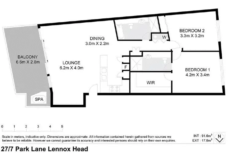 Floorplan of Homely apartment listing, 27/7 Park Lane, Lennox Head NSW 2478