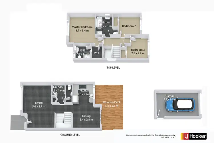 Floorplan of Homely semi-detached listing, 15 Hadlow Avenue, Glenfield NSW 2167