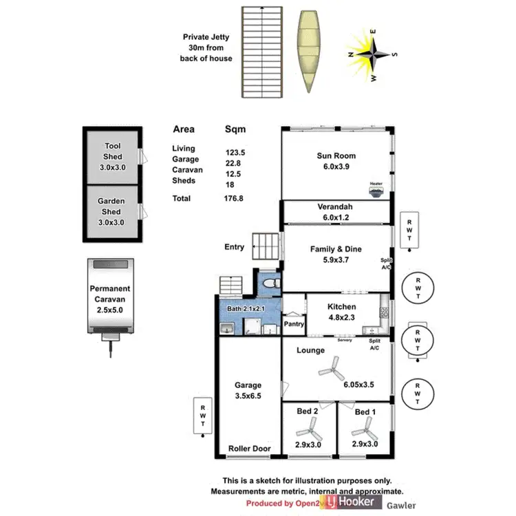 Floorplan of Homely house listing, 19 Bond Street, Walker Flat SA 5238