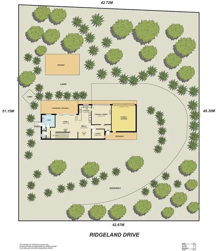 Floorplan of Homely house listing, 25 Ridgeland Drive, Teringie SA 5072