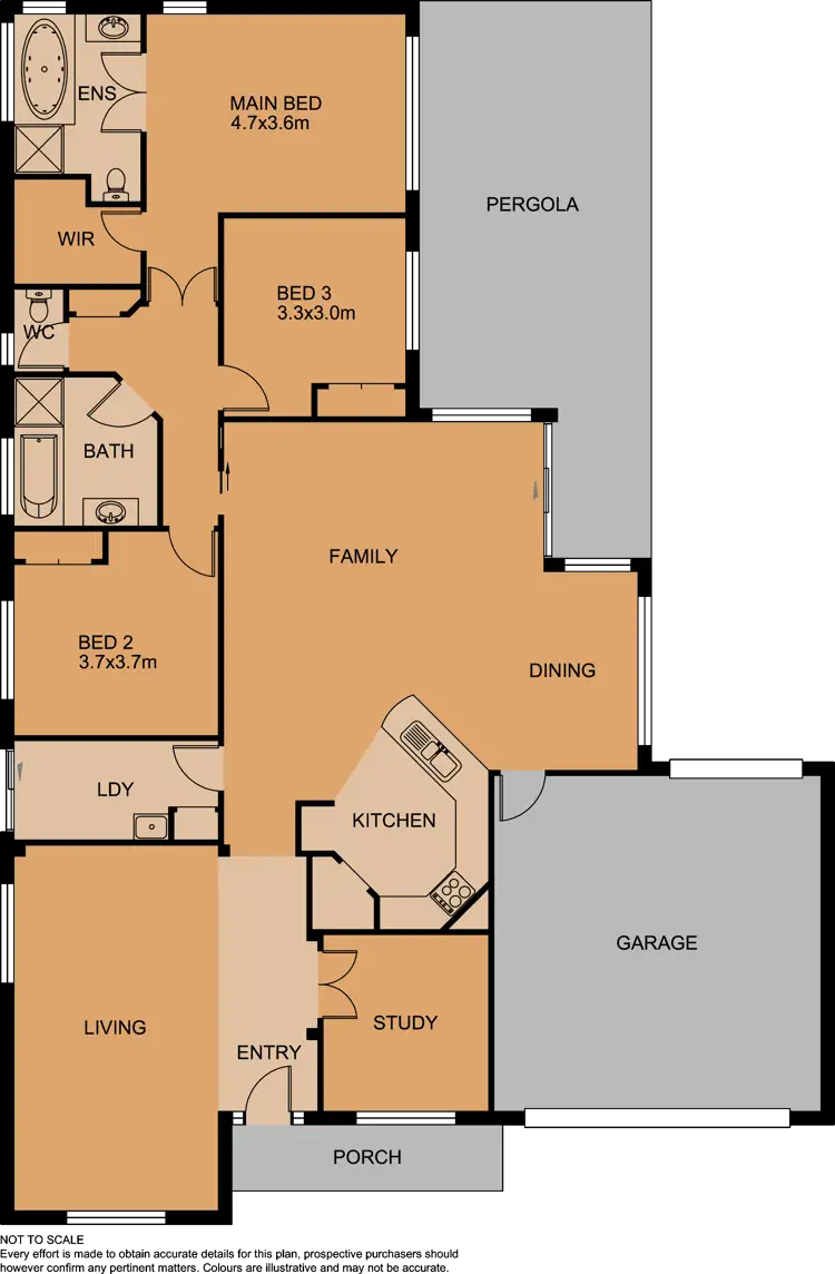 Floorplan of Homely house listing, 14 Bordeaux Grove, Narre Warren South VIC 3805