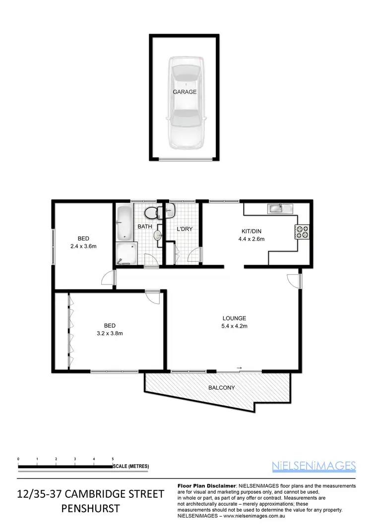 Floorplan of Homely unit listing, 12/35-37 Cambridge Street, Penshurst NSW 2222