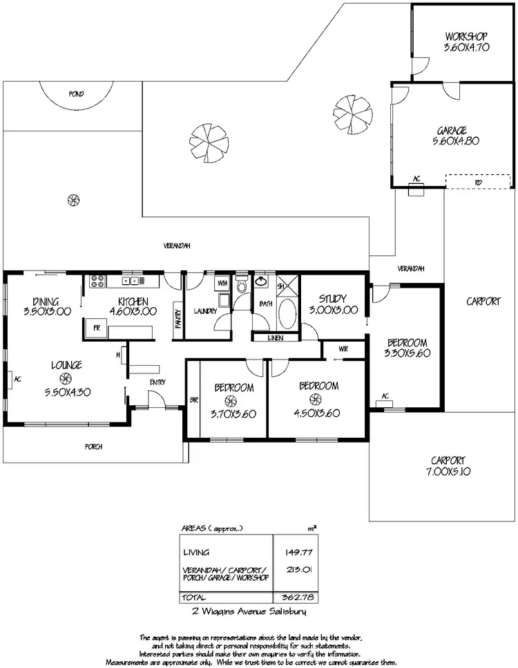 Floorplan of Homely house listing, 2 Wiggins Avenue, Salisbury SA 5108
