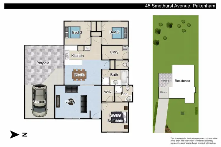 Floorplan of Homely house listing, 45 Smethurst Avenue, Pakenham VIC 3810