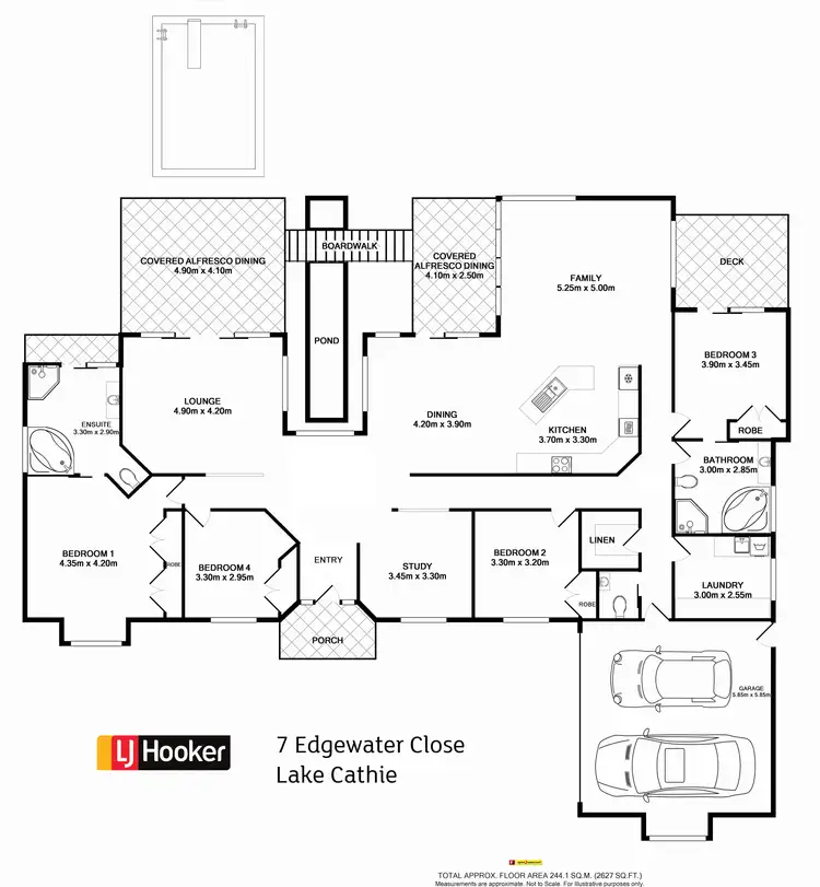 Floorplan of Homely house listing, 7 Edgewater Close, Lake Cathie NSW 2445