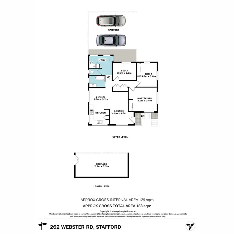 Floorplan of Homely house listing, 262 Webster Road, Stafford QLD 4053