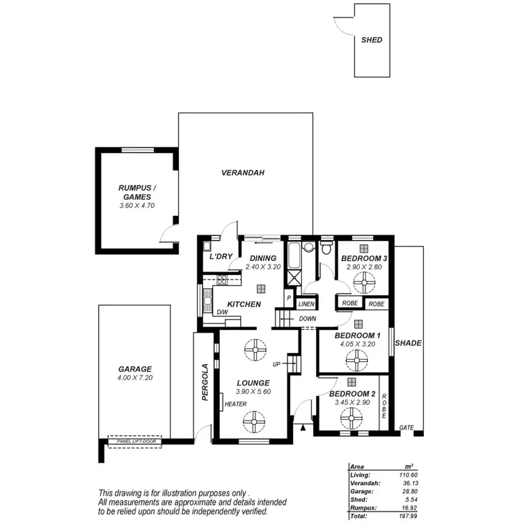 Floorplan of Homely house listing, 12 Springwood Avenue, Redwood Park SA 5097