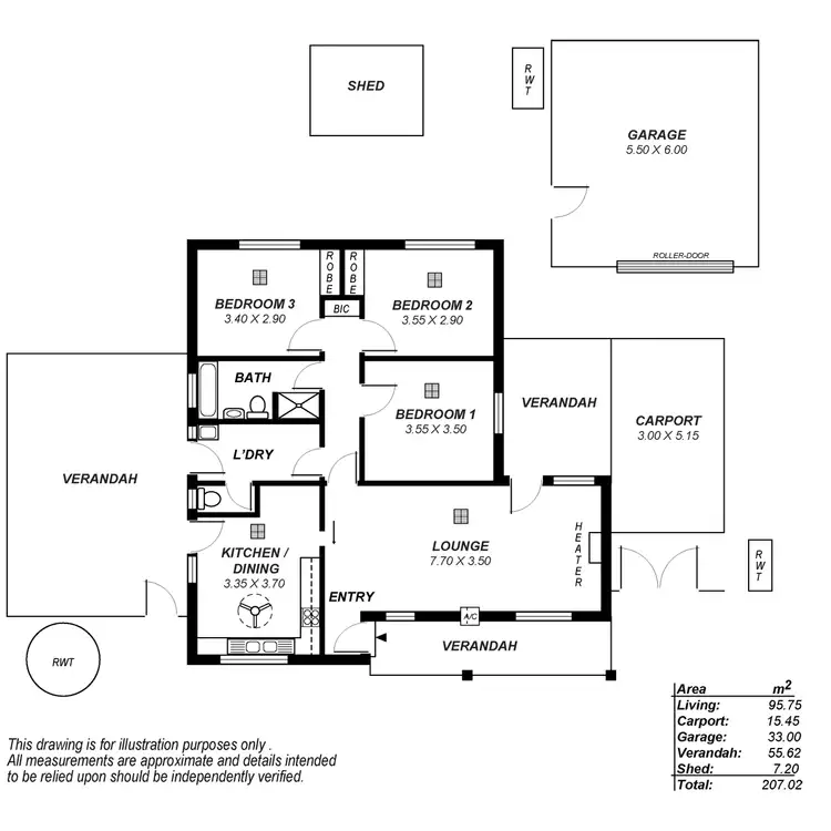 Floorplan of Homely house listing, 5 Colleen Court, Para Vista SA 5093