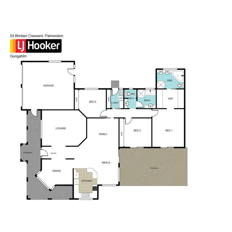 Floorplan of Homely house listing, 53 Bimberi Crescent, Palmerston ACT 2913