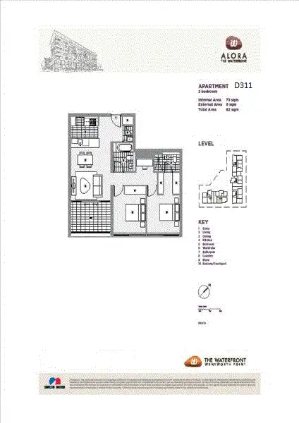 Floorplan of Homely apartment listing, 311/23 Monza Boulevard, Wentworth Point NSW 2127
